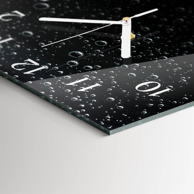 Square wall clock Drops