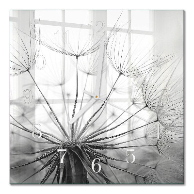 Square kitchen clock Dandelion