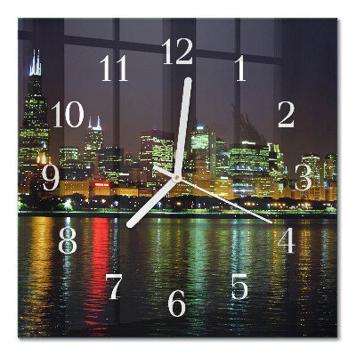 Square kitchen clock Horizon