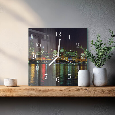 Square kitchen clock Horizon