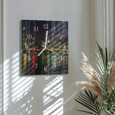 Square kitchen clock Horizon