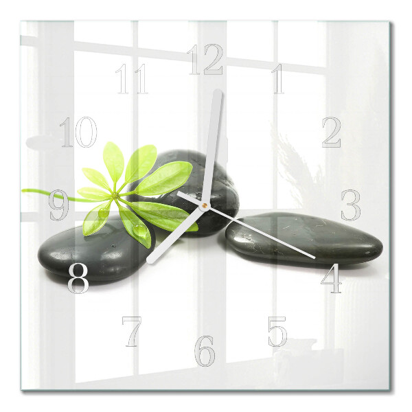 Square wall clock Stones