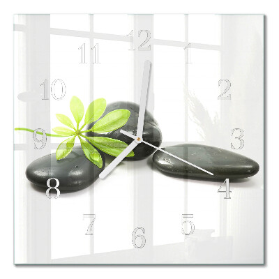 Square wall clock Stones
