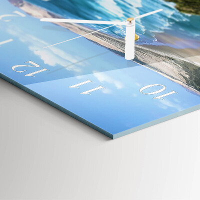 Square wall clock Coast