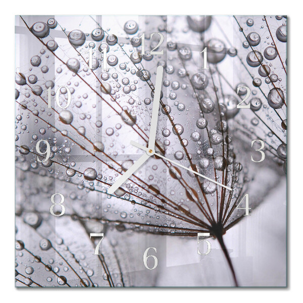 Square wall clock Dandelion