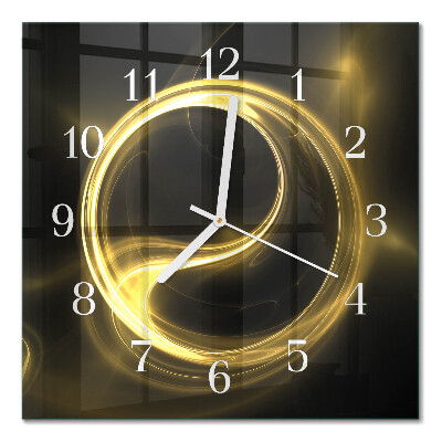 Square wall clock Abstract circle