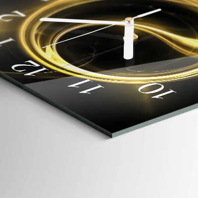 Square wall clock Abstract circle