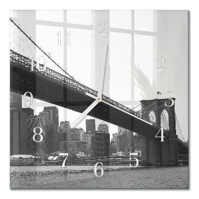 Square kitchen clock Bridge
