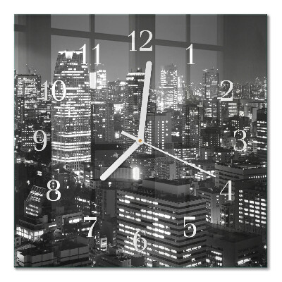 Square kitchen clock Horizon