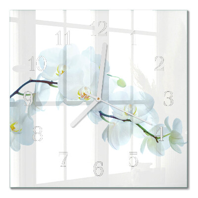 Square kitchen clock Orchid