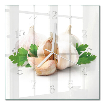 Square wall clock Garlic