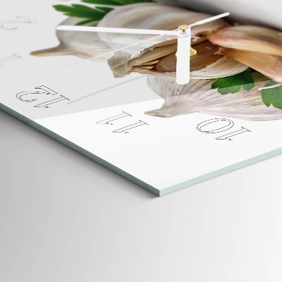 Square wall clock Garlic