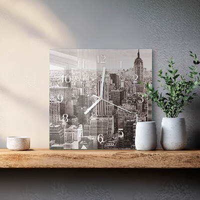 Square kitchen clock Horizon