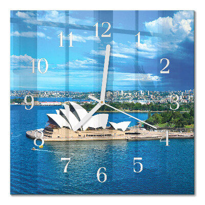 Square kitchen clock Sydney opera house