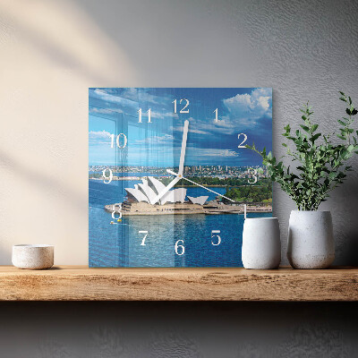 Square kitchen clock Sydney opera house