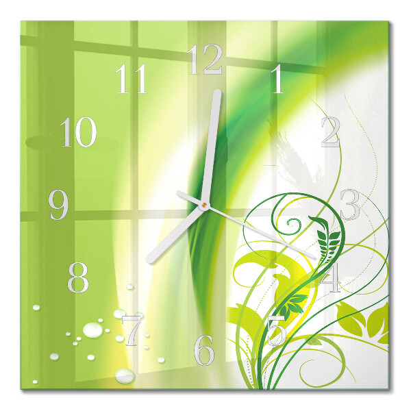 Square kitchen clock Model plant