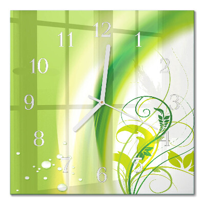 Square kitchen clock Model plant