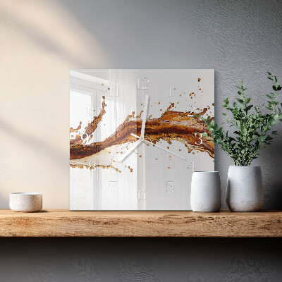 Square kitchen clock Water