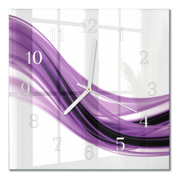 Square wall clock Abstract art