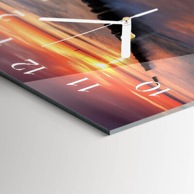 Square kitchen clock Sun of the sea