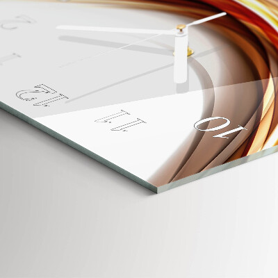 Square kitchen clock Abstract lines