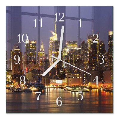 Square kitchen clock Horizon