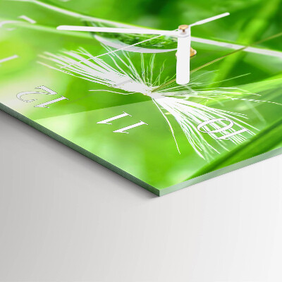 Square kitchen clock Grass
