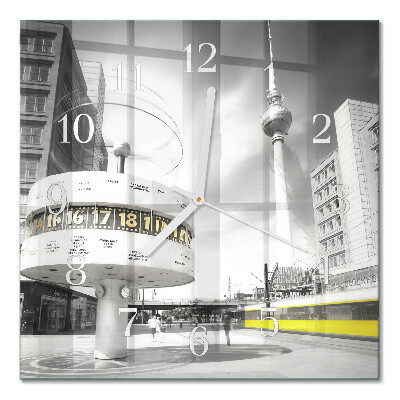 Square wall clock Berlin