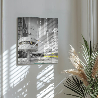 Square wall clock Berlin