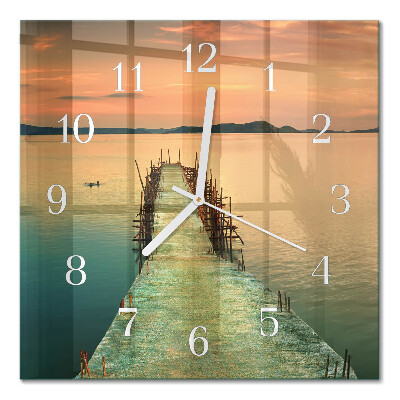Glass clock square Network