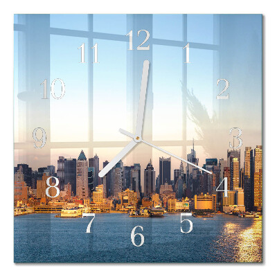 Square wall clock Horizon