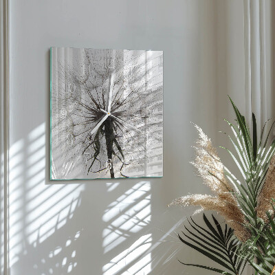 Square wall clock Dandelion