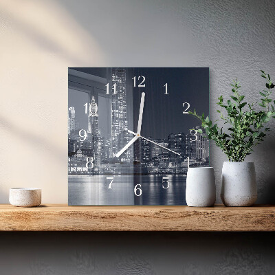 Square kitchen clock Horizon