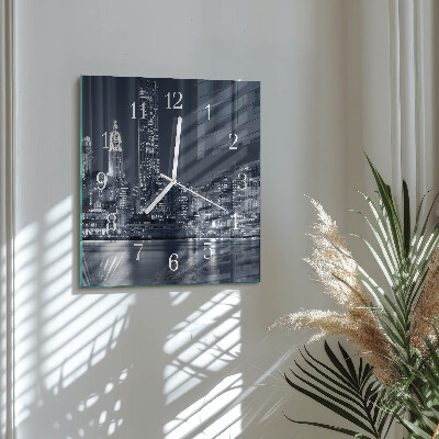 Square kitchen clock Horizon