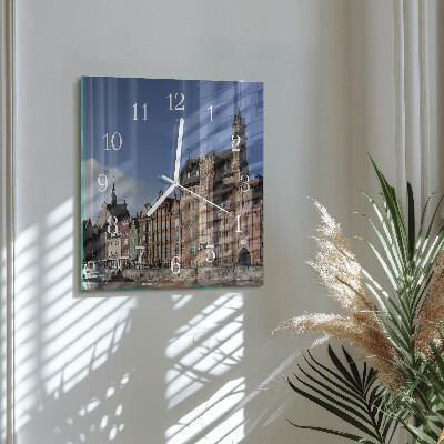 Glass clock square Gdansk