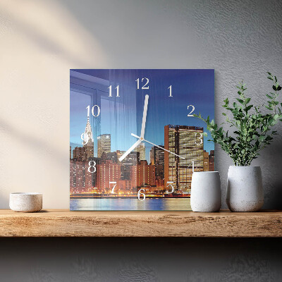 Square wall clock Horizon