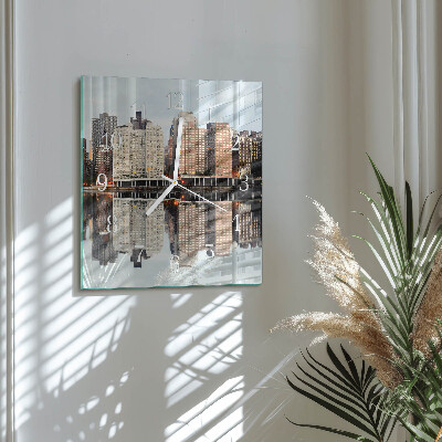 Square kitchen clock Horizon
