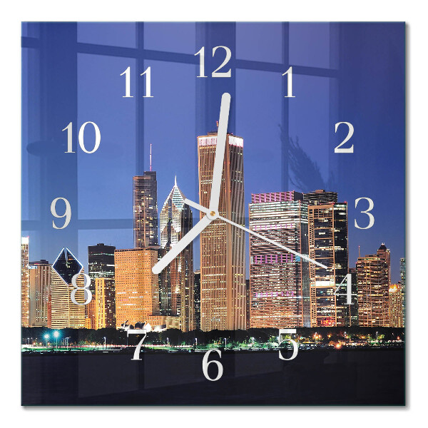 Square kitchen clock Horizon