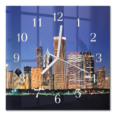 Square kitchen clock Horizon
