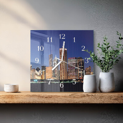 Square kitchen clock Horizon