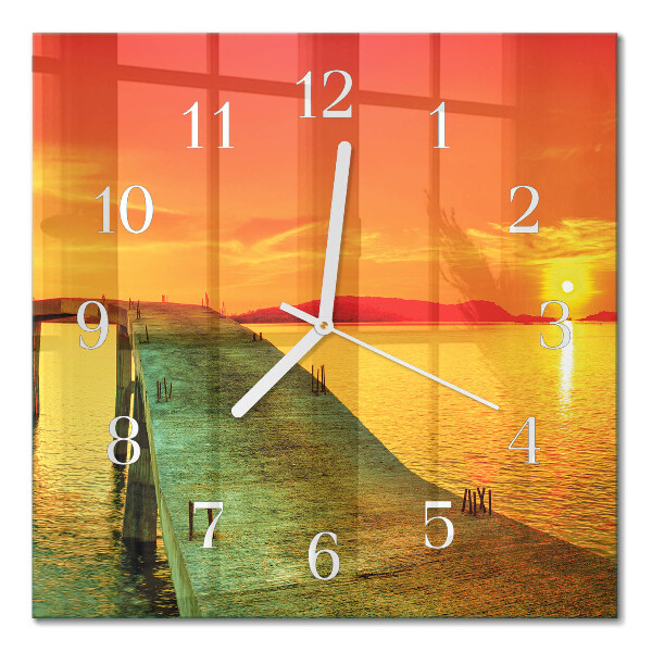 Square kitchen clock Bridge