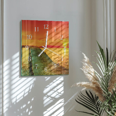Square kitchen clock Bridge