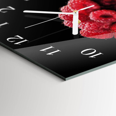 Square kitchen clock Raspberries