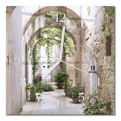Square wall clock Plant alley