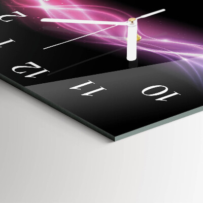 Square wall clock Abstract lines