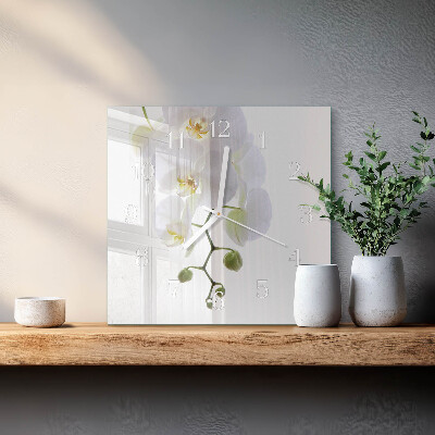 Square kitchen clock Orchid