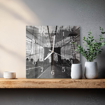 Square kitchen clock Bridge