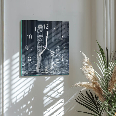 Square wall clock Horizon