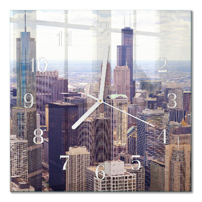 Square kitchen clock Horizon