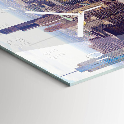 Square kitchen clock Horizon